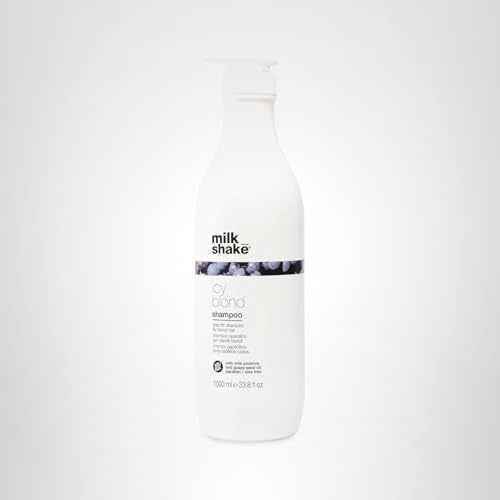 milk_shake icy blond shampoo | award winning shampoo with black pigment to cool brassy tones and enhance platinum blonde hair | ideal for maintaining icy, ash-toned color 33.8 fl oz