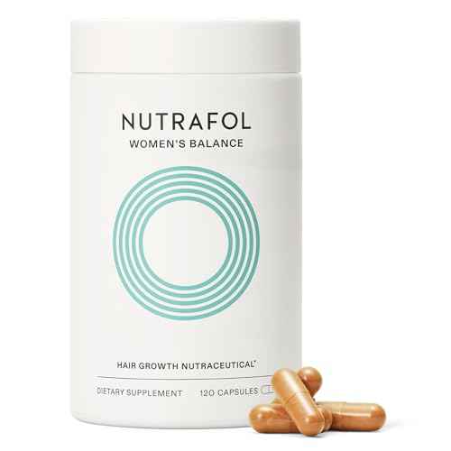 Nutrafol Women's Balance Hair Growth Supplements, Ages 45 and Up, Clinically Proven for Visibly Thicker Hair and Scalp Coverage, Dermatologist Recommended - 1 Month Supply