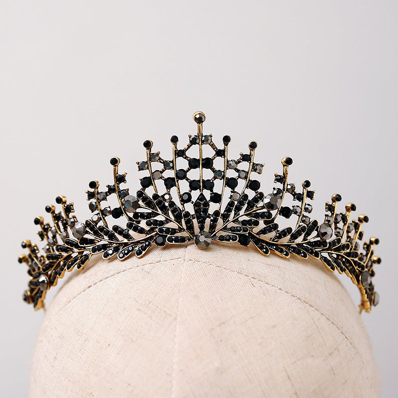 Vintage Crown Bridal Headdress - Retro Luxury Headpiece