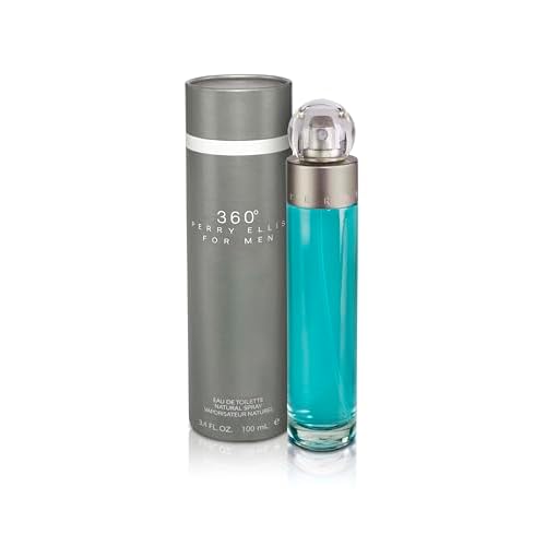 Perry Ellis 360 By Perry Ellis for Men - 4 Pc Gift Set 3.4oz Edt Spray, 6.8oz Deodorizing Body Spray, 3.0oz Shower Gel, 0.25oz Edt Spray, 4count