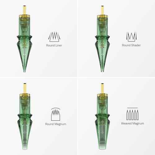 Tattoo Elite #10 Bugpin 3-Needle Round Liner Extra Long Taper Cartridges - 20-Pack, Compatible with All Tattoo Pens, Ideal for Fine and Precise Line Work(EN01S-20-1003RL-X)
