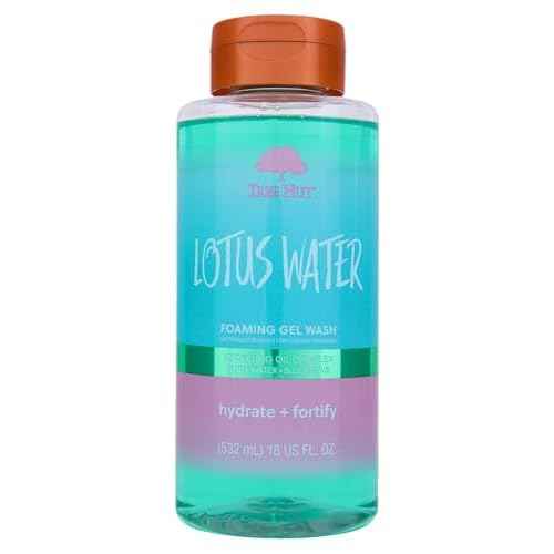 Tree Hut Lotus Water Foaming Gel Wash, Hydrating & Moisturizing Body Wash with Shea Butter & Nourishing Essential Oils, Daily Cleanser for Soft Smooth Skin, 18 fl oz