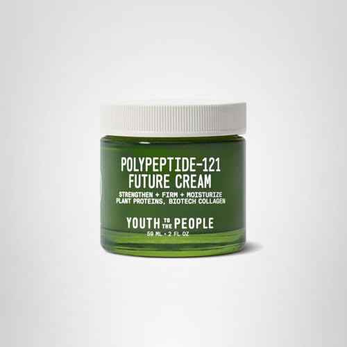 Youth To The People 121-Polypeptide Future Cream (2 fl oz), Firming Face Moisturizer, Reduce Fine Lines, Improve Elasticity, Vegan Collagen Peptide, Plant Proteins + Ceramides, Fragrance-free