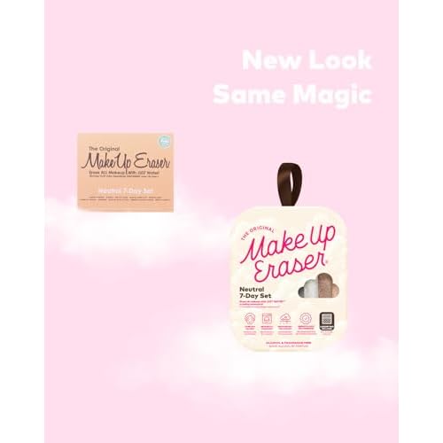 7-Day Set, Erase All Makeup with Just Water, Including Waterproof Mascara, Eyeliner, Foundation, Lipstick, Sunscreen, and More! 7ct
