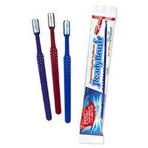 Readybrush Prepasted Reusable Travel Toothbrush - Ultra Soft Mint Bonded Nylon Tooth Brush for Kids & Adults Sensitive Teeth - Box of 144