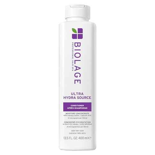 Biolage Ultra Hydra Source Conditioner - Deeply Hydrates and Conditions, Cleanses and Tames Frizz, For Very Dry, Thick, Coarse Hair, Infused with Micro-dosed Cupua?u Butter & Salicylic Acid