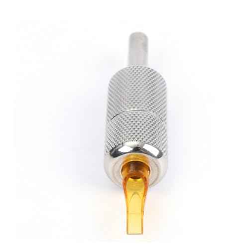 100 Pieces Tattoo Tip Disposable Tattoo Needle Tube Plastic Tattoo Needle Nozzle Cap Tattoo Needle Tip Tattoo Nozzle Tips for 3RT 5RT 7RT 9RT 11RT 5FT 7FT 9FT 11FT 13FT Tattoo Needle, Yellow