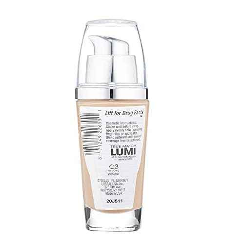 L'Oreal Paris True Match Lumi Healthy Luminous Makeup, C3 Creamy Natural, 1 fl; oz.