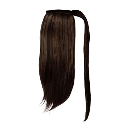 16" Human Hair Pony Color R10 Chestnut - Hairdo Extensions Wrap Around Ponytail Heat Friendly Add Volume Hairpiece