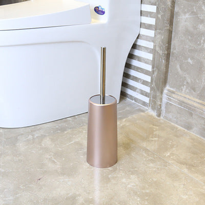 European Style Toilet Brush Set with Stand, Multiple Colors & Nylon Brush Head