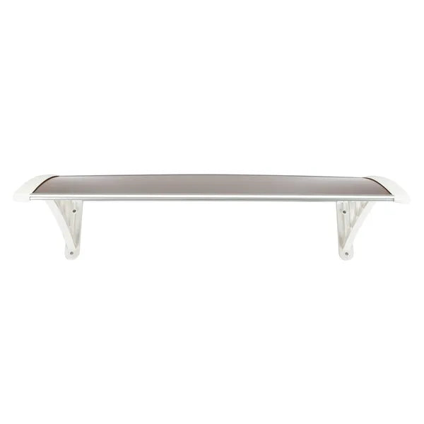 Eaves Canopy Rain Cover for Doors & Windows - Brown & White