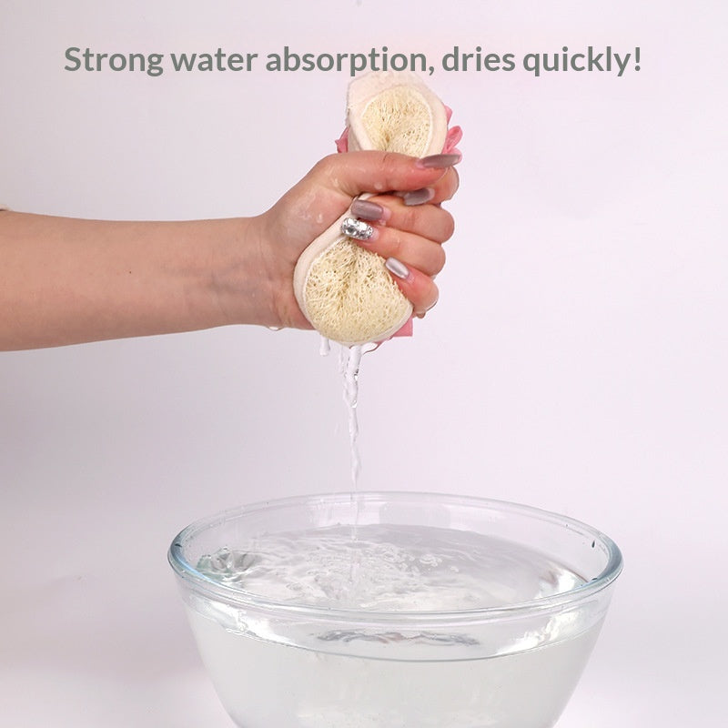 Double-Sided Loofah Bath Scrubber Ball for Bathing & Skincare