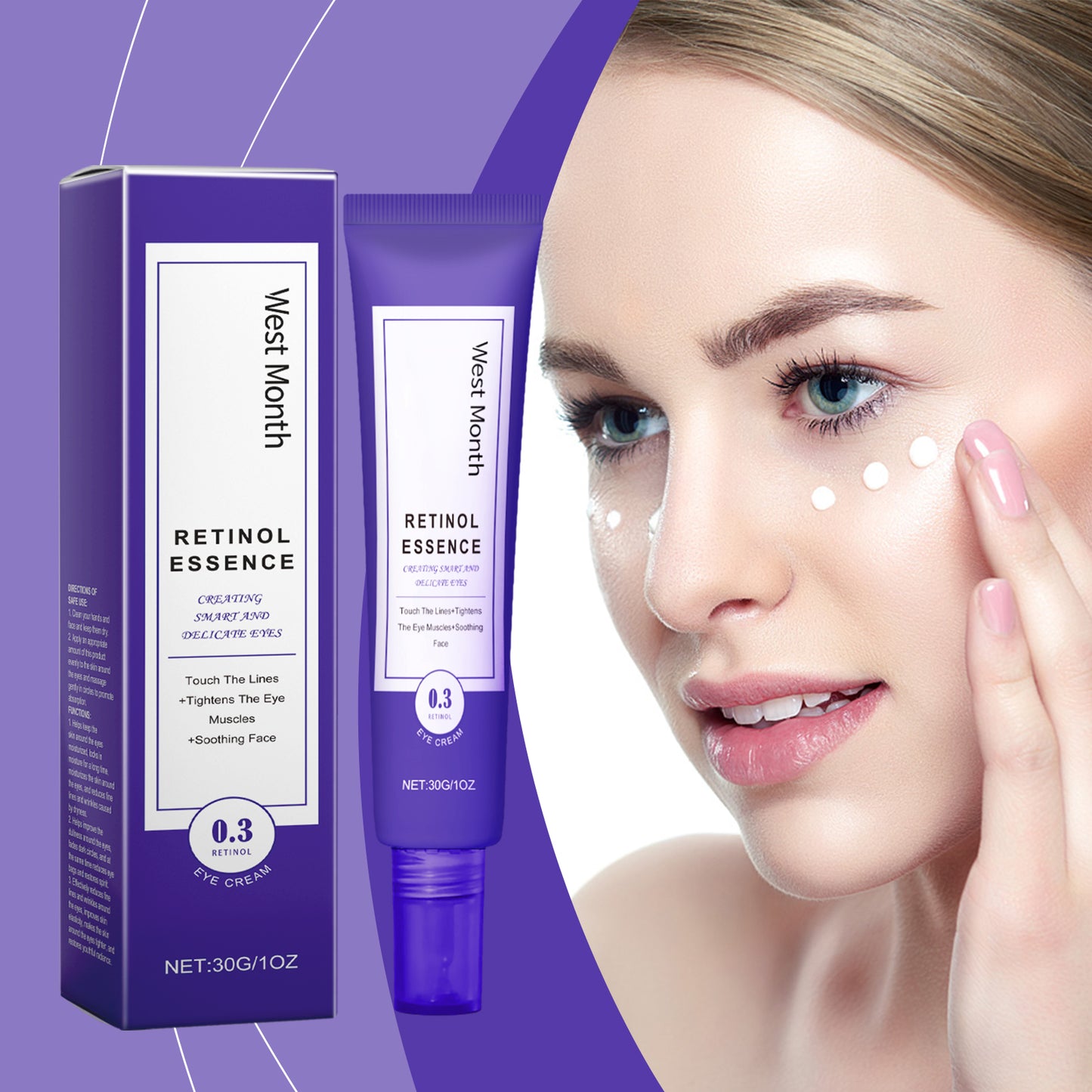 Retinol & Vitamin E Eye Cream for Wrinkles and Fine Lines - 30g