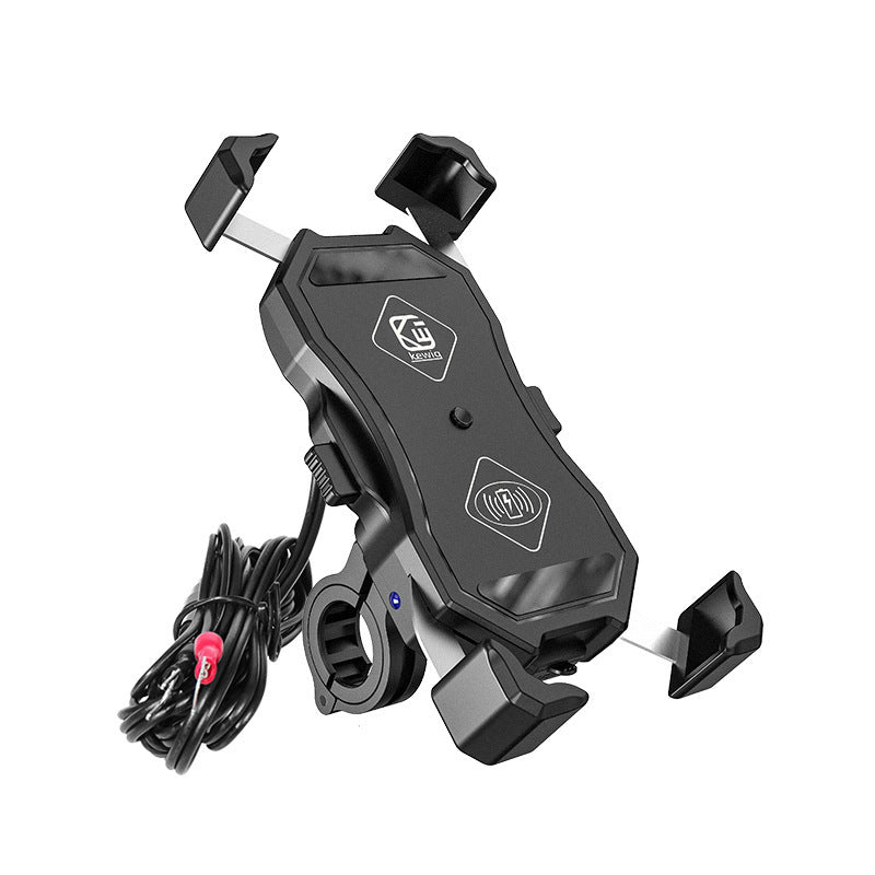Wireless Motorcycle Navigation Mount with Line Charger and Bracket
