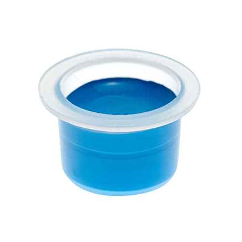 Stockroom Plus Medium Disposable Tattoo Ink Caps - Crystal Clear Ink Cups - Stable Wide Base Plastic Caps - Cup Organization & Tattoo Supply Organizer - 1000 Pack, 12mm ID/17mm OD/11mm H