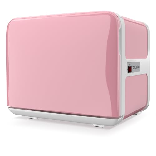 Towel Warmer, 8.5L Towel Warmer Cabinet can Hold 12 Wet Facial Towels,Fast Heating with One-piece all-aluminum liner,Hot Towel Warmer Use for Spa,Hair Beauty,Salon - Pink