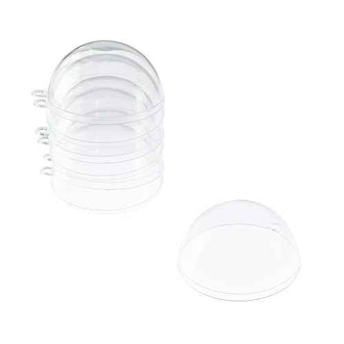 Super Z Outlet Clear Plastic Acrylic Bath Bomb Mold Shells Molding Balls Kit (60mm, 12 Pack)