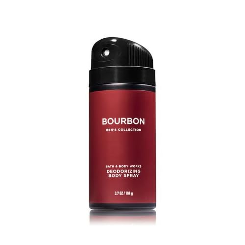 Bath & Body Works - Bourbon - Deodorizing Body Spray and 2 in 1 Hair and Body Wash - Gift Set