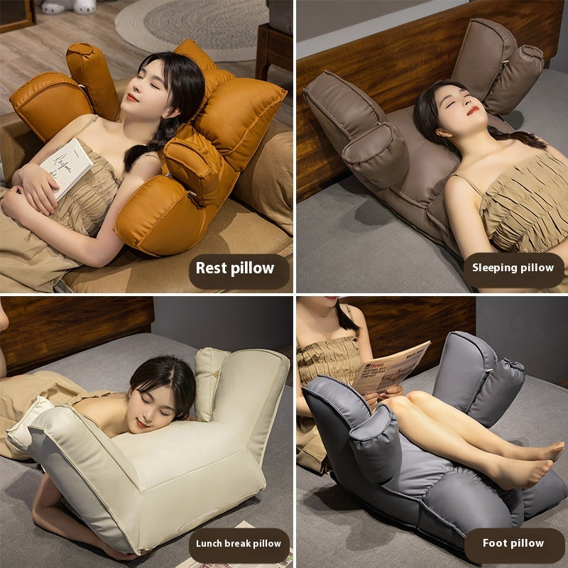 Removable Washable Cat Support Cushion Pillow - Light Luxury Fabric 70x55cm