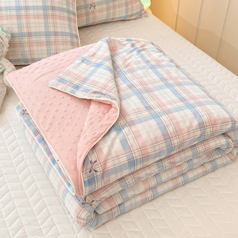 Summer Dormitory Single Cool Feeling Quilt - Multiple Sizes & Patterns