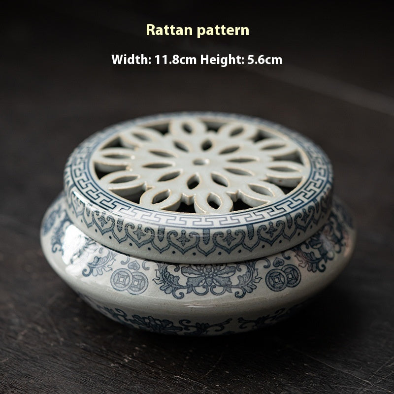 Ceramic Incense Burner Plate Aromatherapy Holder for Home Decor