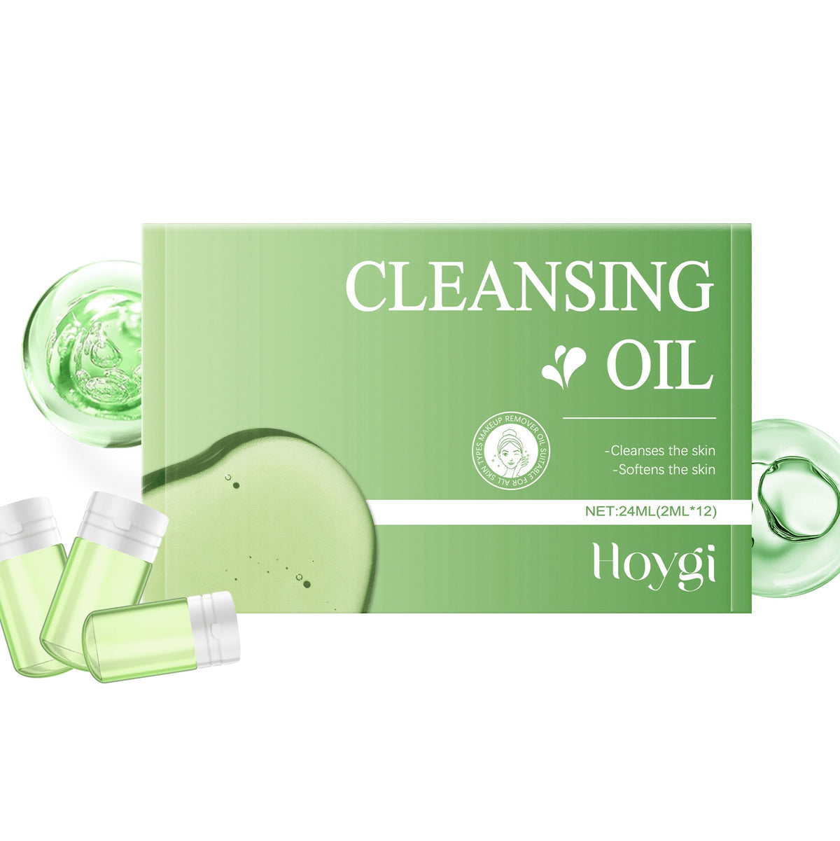 Gentle Makeup Remover Oil 24ML Natural Facial Cleansing Oil for Skin