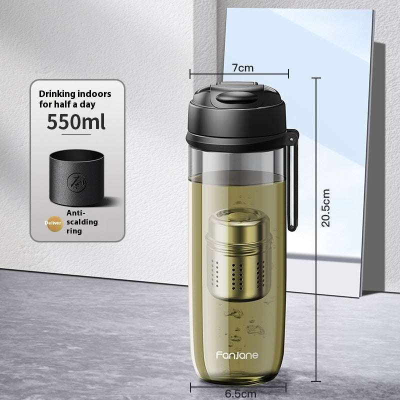 Magnetic Bubble Tea Cup with Separates from Tea Water - Reusable Drinkware