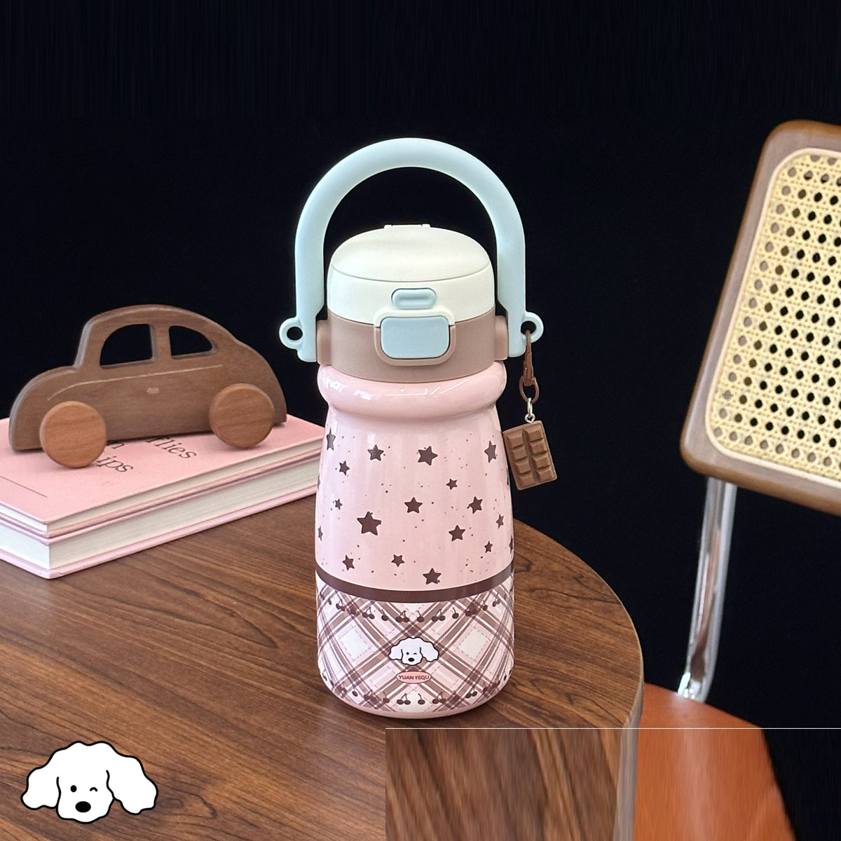Insulated Stainless Steel Drink Cup with Handle - 520ML