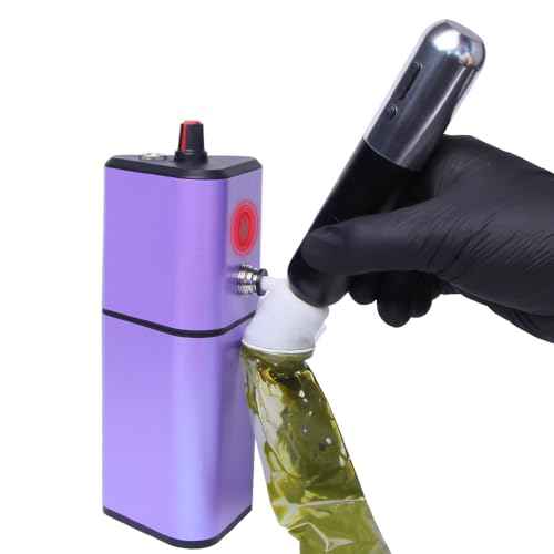 Tattoo Needle Cleaner Machine,Auto Sensor Flushing,Cleaning Tattoo Ink,With Magnetic Suction Function,Portable,to Clean Professional Cartridge Needle and Tip(Cordless Version) (PURPLE)