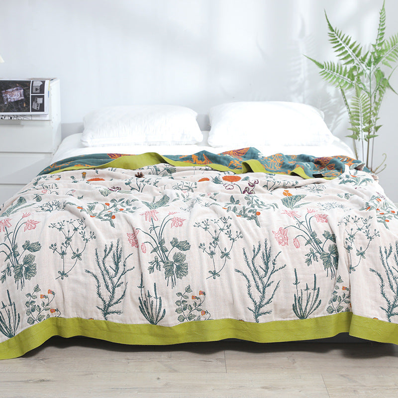 Cotton Gauze Towel Blanket - Airy Cotton Cover for Home & Bedding