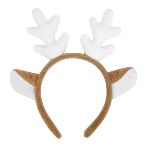 Deer Antlers Headband - Reindeer Antler Deer Ears Headbands for Women Deer Costume, Cute Christmas Headbands Accessories for Holiday Party Favors