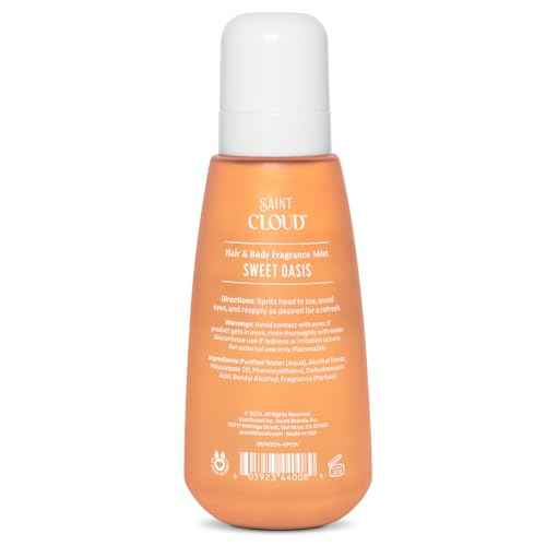 Saint Cloud Sweet Oasis Hair & Body Fragrance Mist w/Pistachio, Jasmine, Salted Caramel & Vanilla | Long-lasting, Refreshing, and Luxurious Scent for Head-to-Toe Freshness, 8 Fl Oz