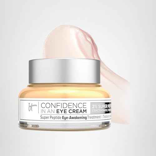 IT Cosmetics Confidence in an Eye Cream - Anti Aging Peptide Eye Cream for Dark Circles & Wrinkles, Lightweight 48HR Hydration, 2% Super Peptide Concentrate, Smooth & Brighten Undereye - 1 fl oz