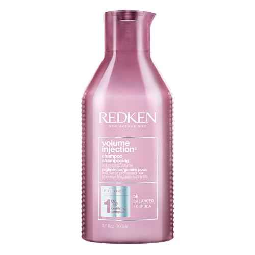 Redken Volume Injection Shampoo For Fine Hair - Adds Lift & Body, Volumizing & Detangling Without Weighing Down, Paraben Free
