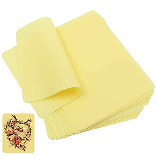 Tattoo Practice Skin - Autdor 10Pcs Blank Tattoo Practice Skin Double Sides 8x6x0.05" Tattoo Fake Skin Thin Soft Silicone Pads Microblading Eyebrow Practice Skin for Tattoo Skin Practice Kit