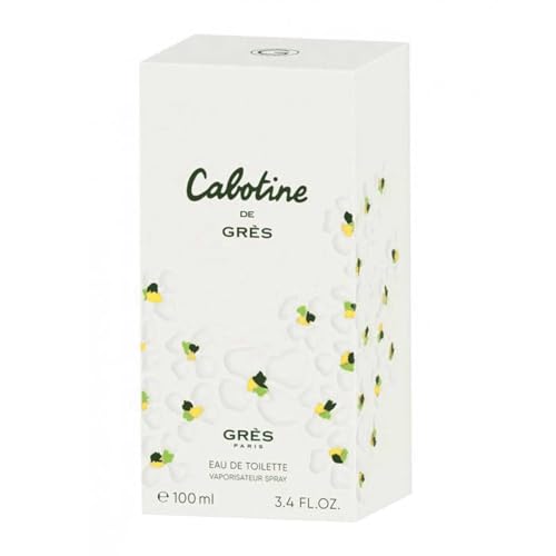 Gres Cabotine Women Eau De Toilette Spray, 3.4 Ounce, WHITE