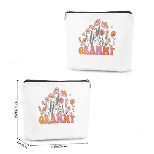 Grammy Gift Ideas Grandma Gifts Cosmetic Bag Gifts for Grandma Women Granny Gigi Makeup Bag Travel Organizer Grandmother Gifts Grammy Appreciation Gifts Mothers Day Retirement Grandma Birthday Gifts