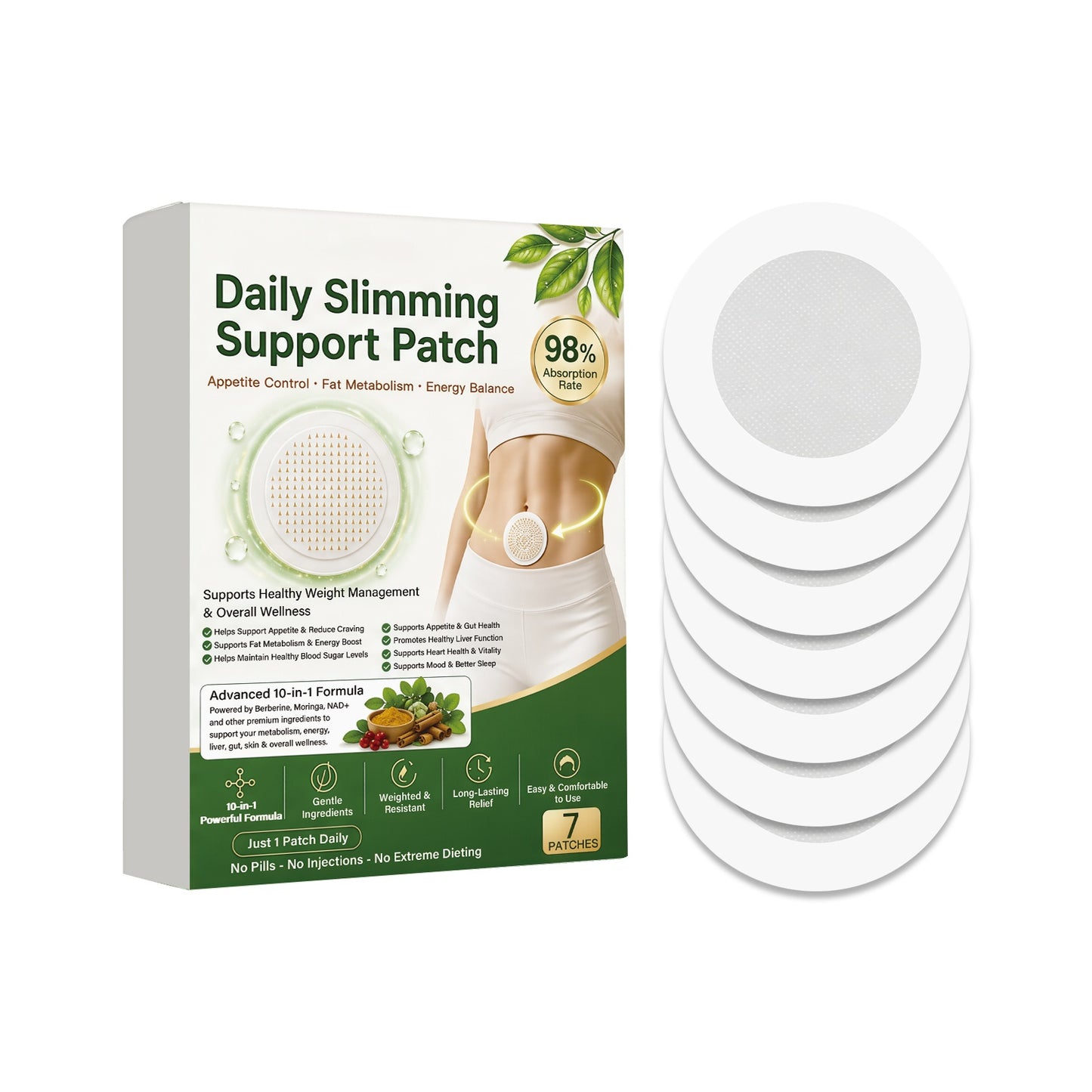 7PCS Slimming Support Patch for Weight Loss & Body Shaping