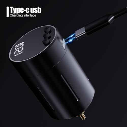 Dragonhawk Tattoo Battery Power Supply Lightweight Small Digital Display for Rca Jack Tattoo Pen Machine