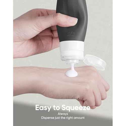 Morfone 16 Pack Silicone Travel Bottles Set for Toiletries TSA Approved Travel Containers Leakproof Squeezable Refillable Accessories 2oz 3oz Travel Essentials for Shampoo Lotion Liquids (BPA Free)