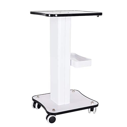3-Tier Rolling Esthetician Cart with Storage Trays, 88lbs Capacity Aluminum Mobile Beauty Salon Trolley Cart with Locking Wheels