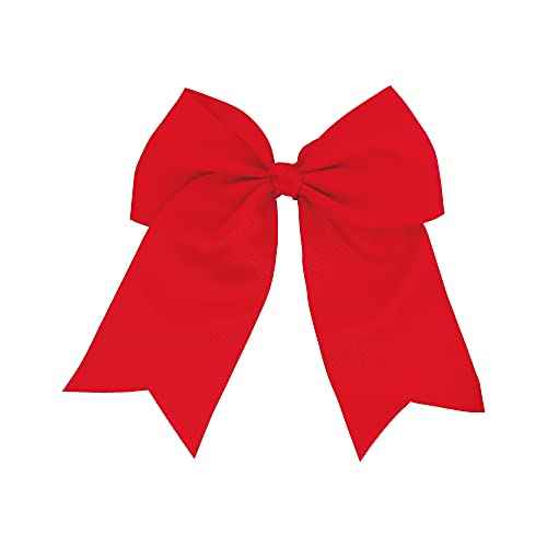 Red Jumbo Bow Clip with Tails
