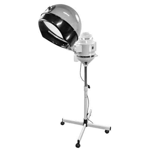 PayLessHere Hooded Hair Steamer Dryer with Adjustable Rolling Stand, Professional Bonnet Hair Care Equipment for Styling, Conditioning, and Color Treatment, for Salon or Home Use (620 watts)