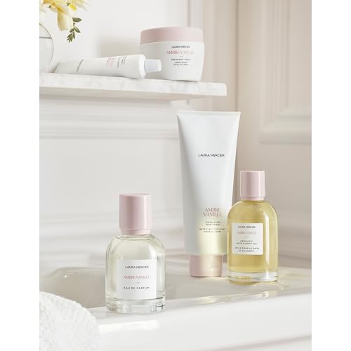 Laura Mercier Serum Body Cream, Moisturizing Serum-Infused, 48HR Hydration, Improves Skin Barrier, Soothes Dry Skin, Shea Butter and Squalane Intensely Nourishes, Bath & Body Set, Holiday Gift Set