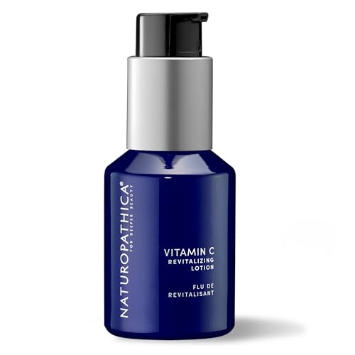 Naturopathica Vitamin C Revitalizing Lotion, Lightweight Daily Facial Moisturizer for All Skin Types, Hydrating Face Lotion for Men and Women, 1.69 fl oz
