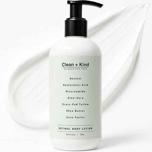Firming Retinol Body Lotion for Wrinkles & Crepey Skin ? Anti-Aging Moisturizer with Hyaluronic Acid, Niacinamide, Aloe Vera, Shea Butter & Grass-Fed Tallow Skincare