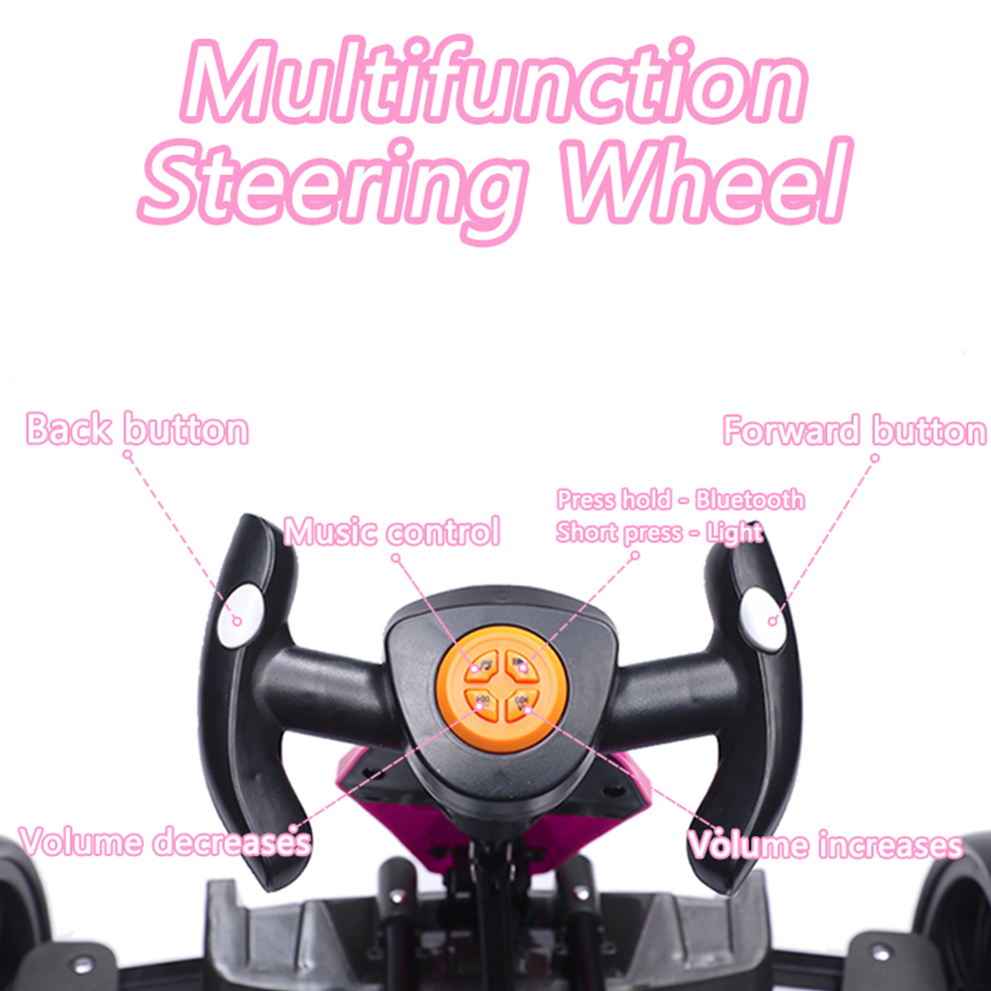 12V Kids Electric Pedal Go Kart with Adjustable Seat & EVA Wheels