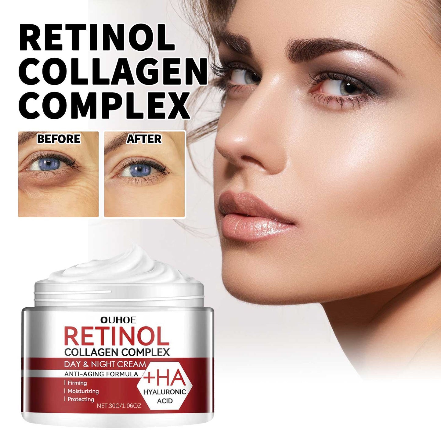Retinol Moisturizing Facial Cream - 30g Hydrating Skin Care