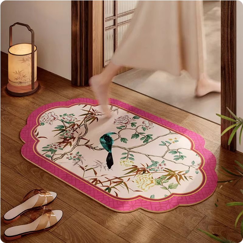 Quick-Drying Absorbent Non-Slip Bathroom Door Mat - Multiple Styles & Sizes