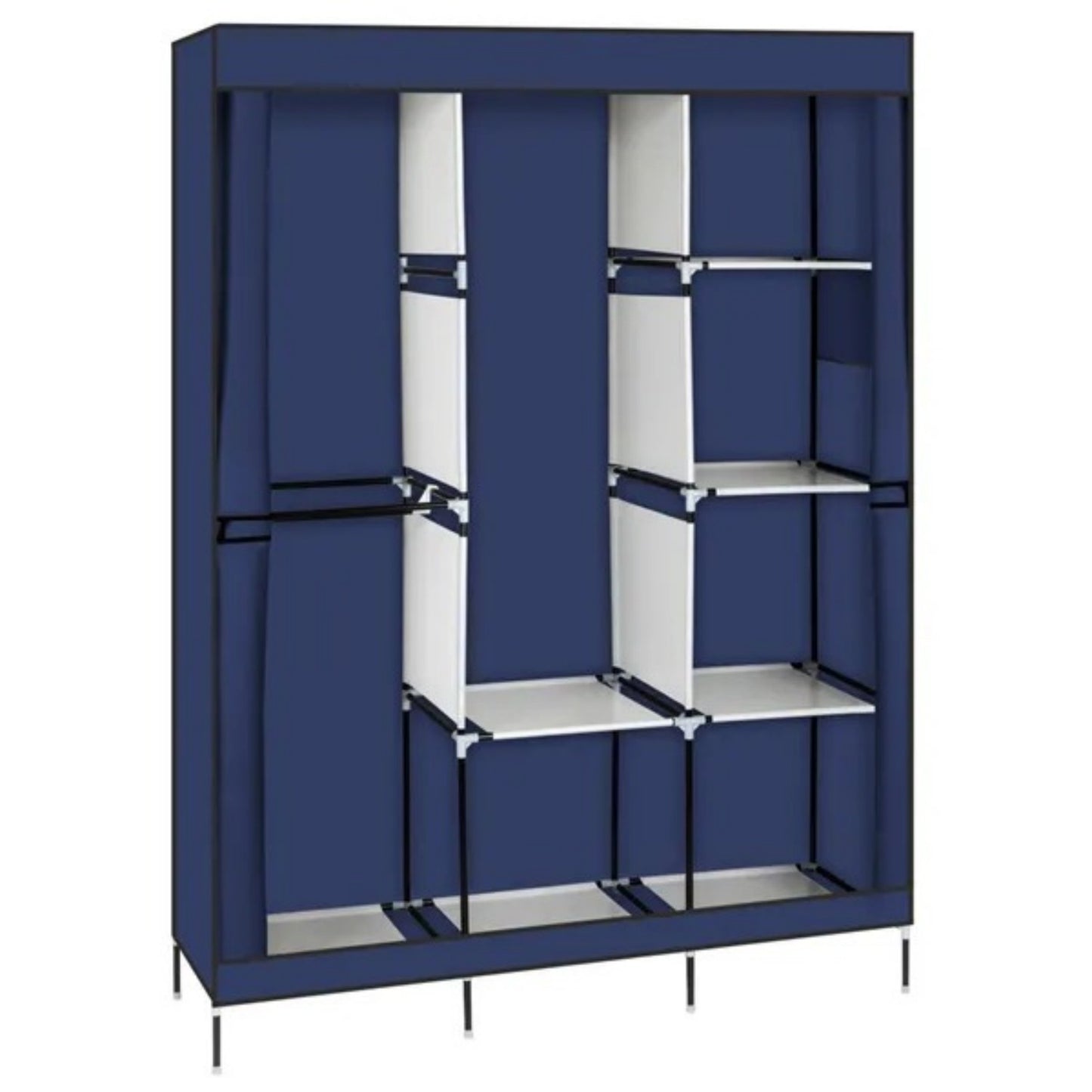 71" Portable Closet Organizer with 8 Shelves - Navy